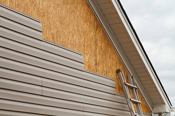 Professional Siding Installation technician working in Drayden, MD